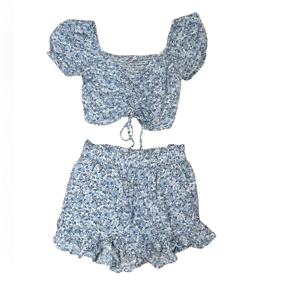 Hollister Floral Matching Two Piece Set, Size XS